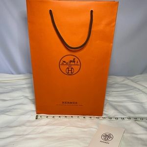 Hermès STORE shopping paper bag